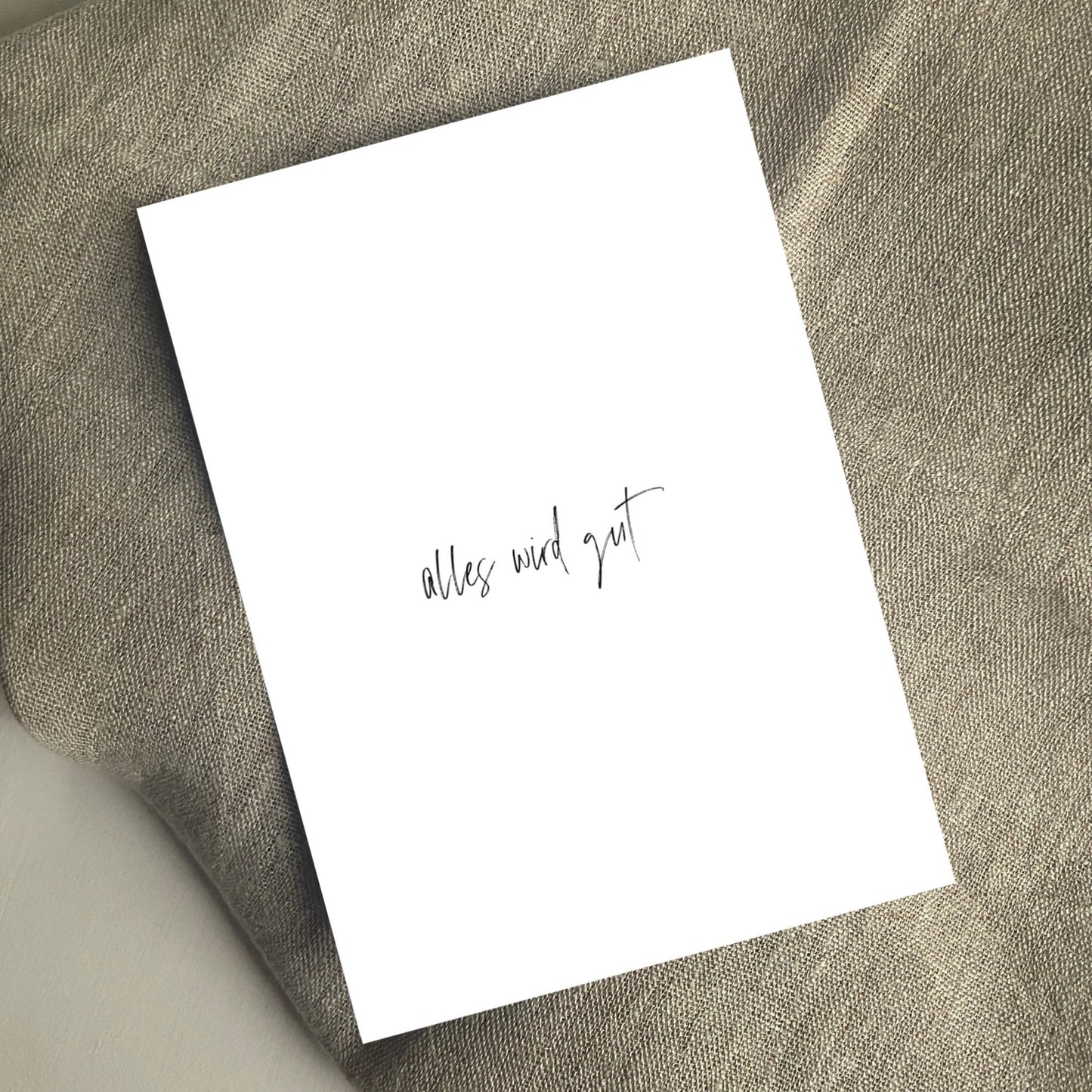 POSTKARTE, ALLES WIRD GUTcamiro shop & studioHannah & Isa