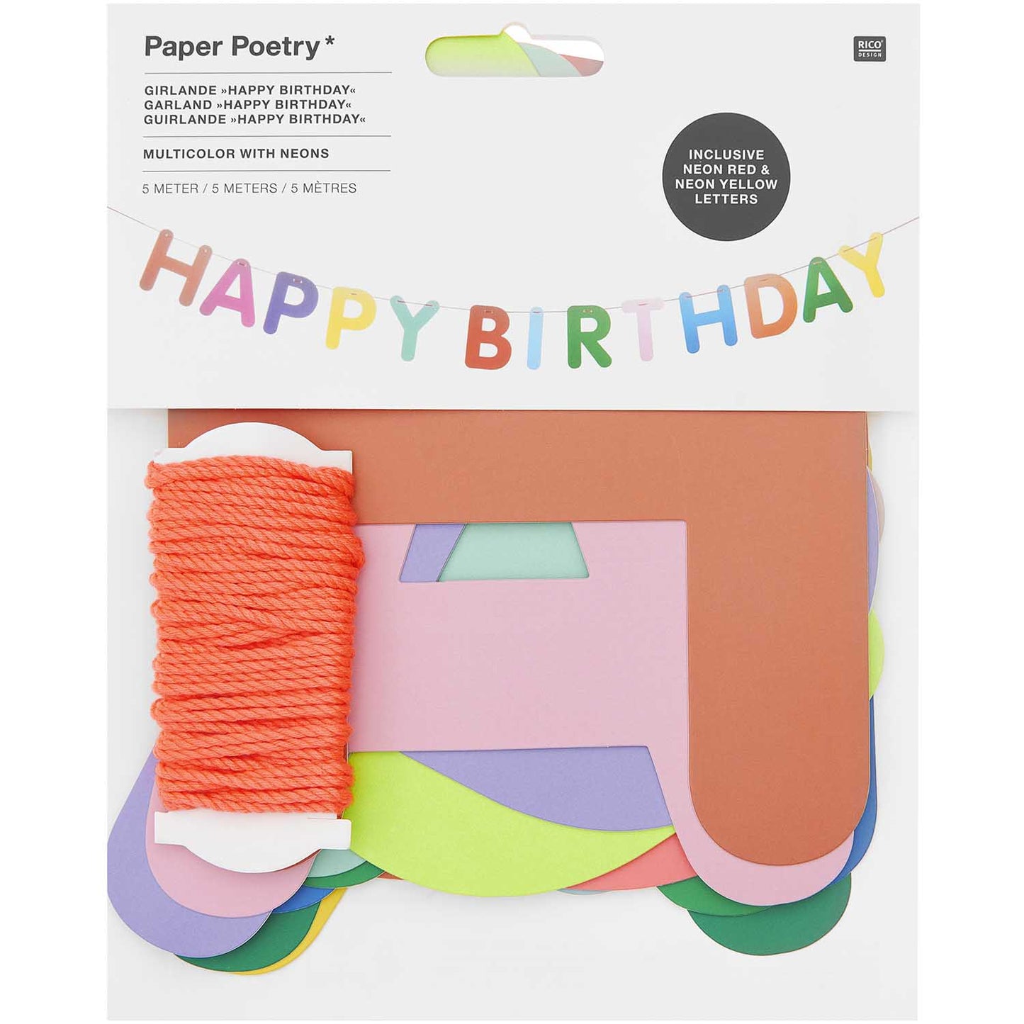 GIRLANDE - HAPPY BIRTHDAY, 5MhannahundisaRico Design