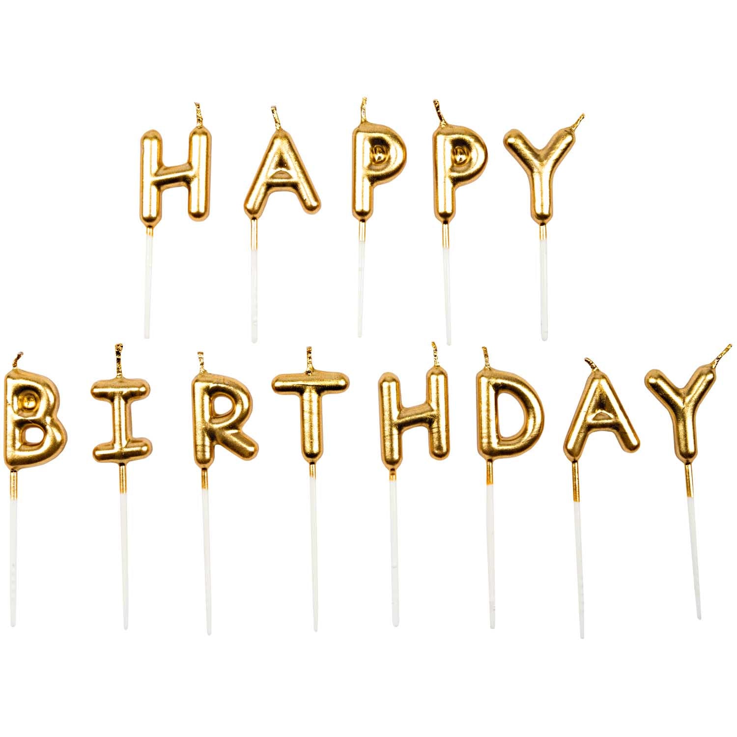 KERZEN - HAPPY BIRTHDAY, GOLDhannahundisaRico Design