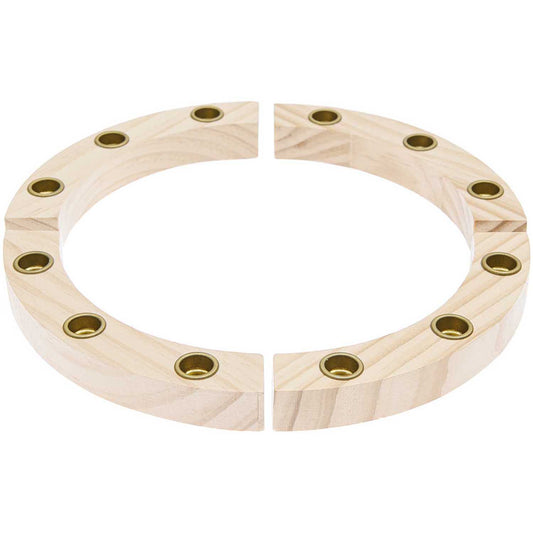 KERZENRING AUS KIEFERNHOLZhannahundisaRico Design