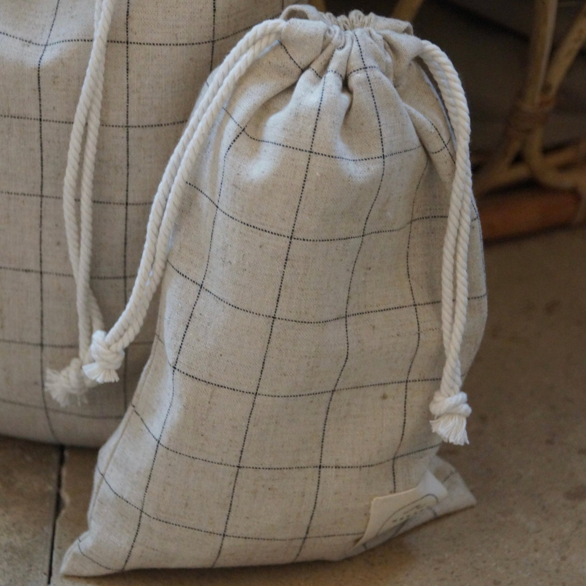 MULTIBAG, KARIERT NATURE - BLACKVerpackungcamiro shop & studioHannah & Isa