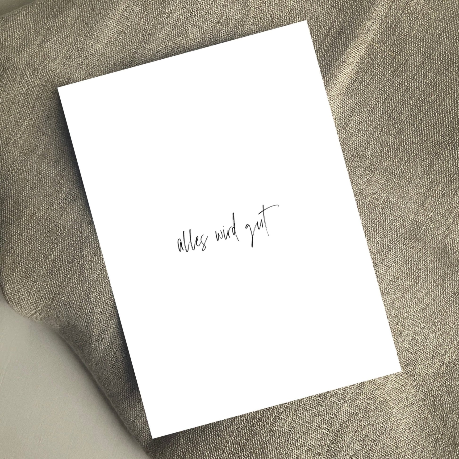POSTKARTE, ALLES WIRD GUTcamiro shop & studioHannah & Isa