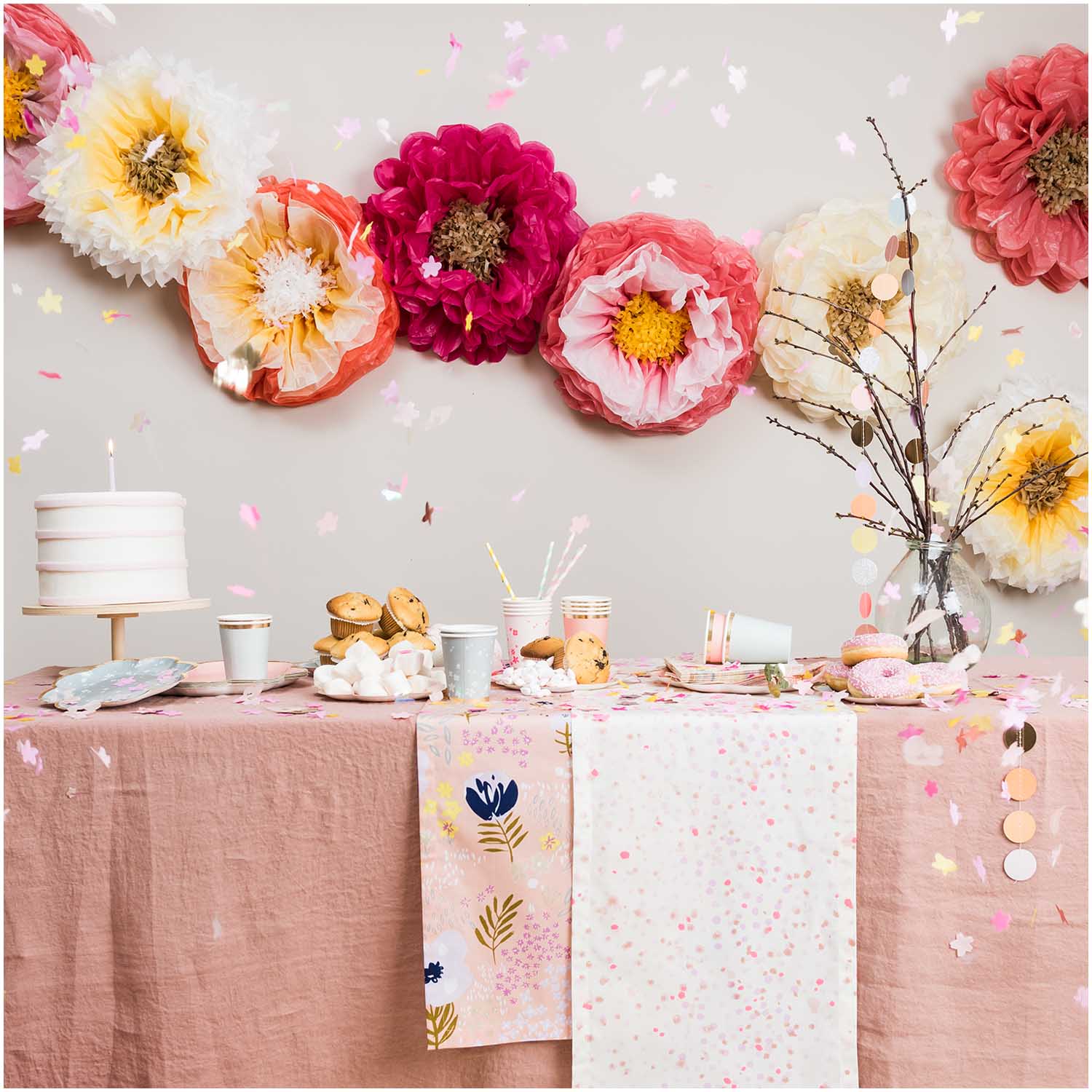 SEIDENPAPIERBLUMEN - GELB, 45cmcamiro shop & studioRico Design