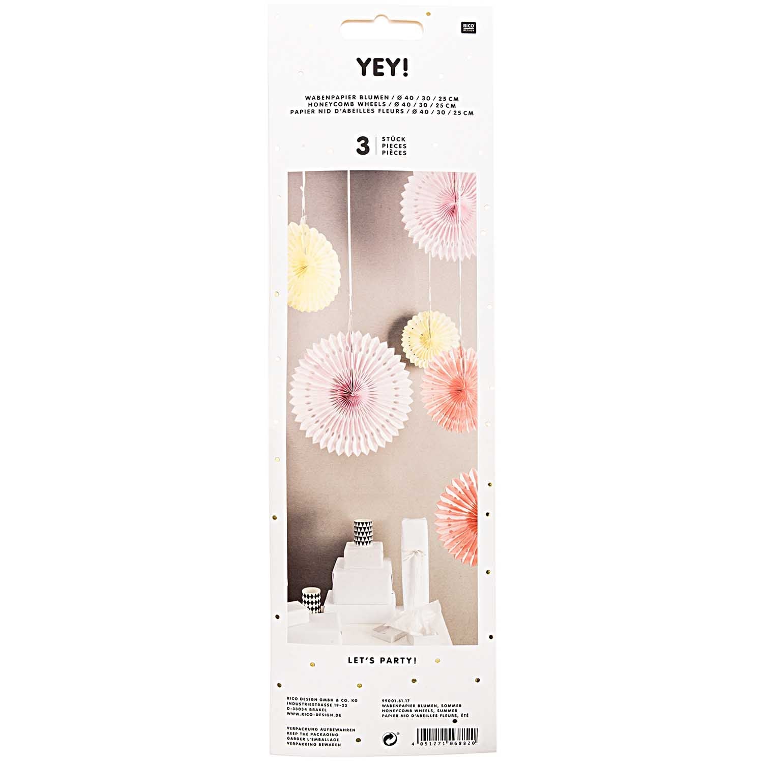 WABENPAPIERBLUMEN - SOMMERcamiro shop & studioRico Design