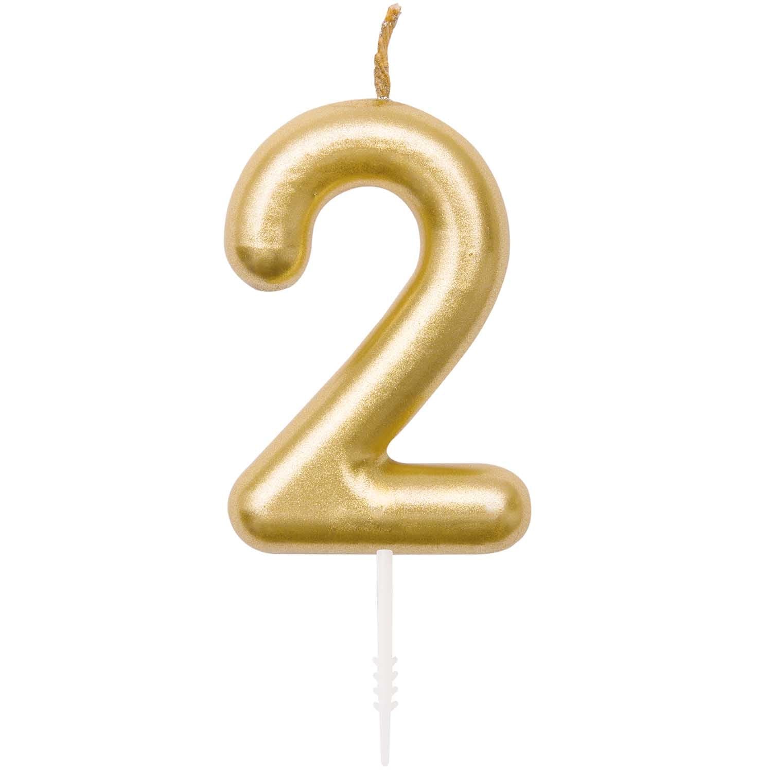 ZAHLENKERZE - 0 - 9, GOLDcamiro shop & studioRico Design